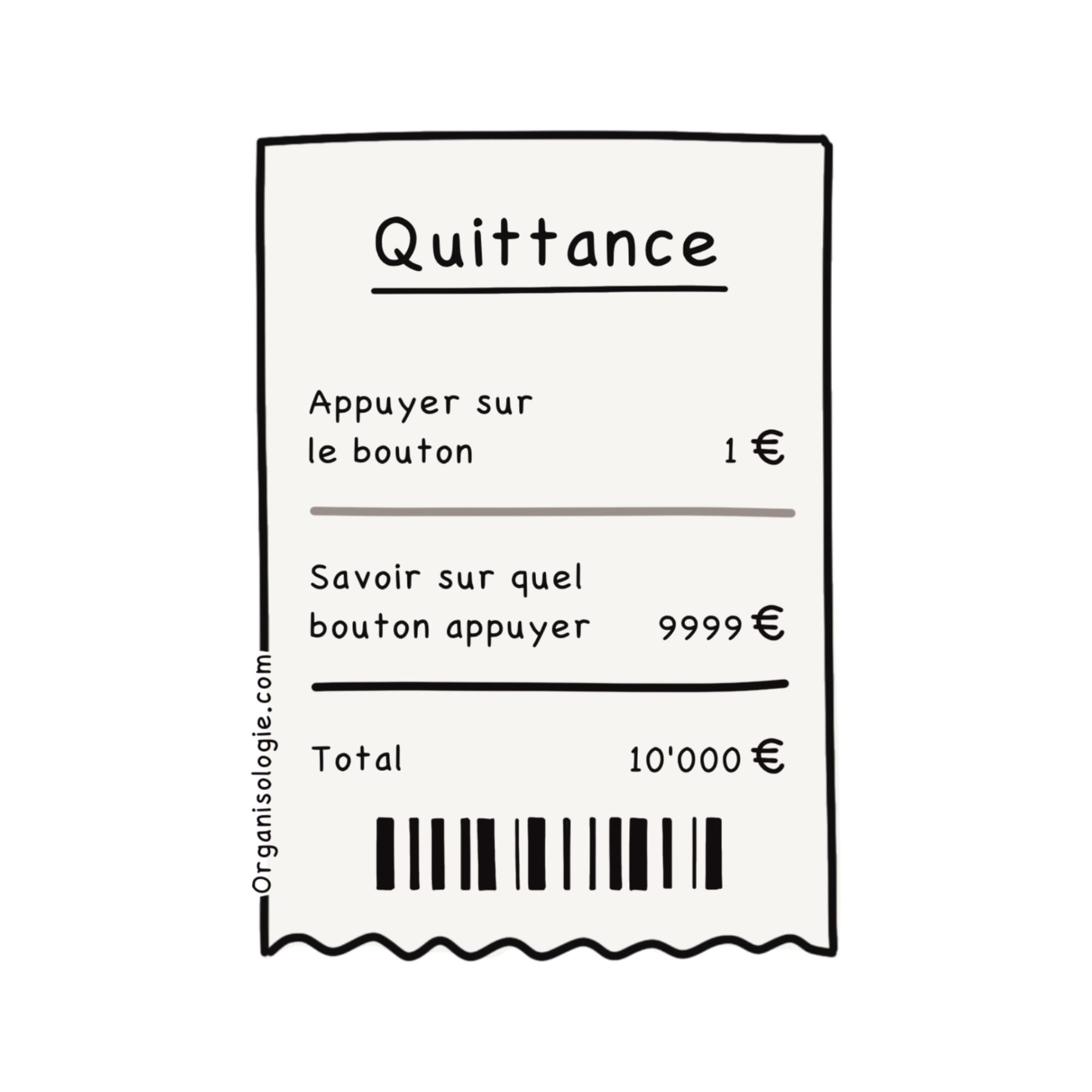 L'expérience a un prix