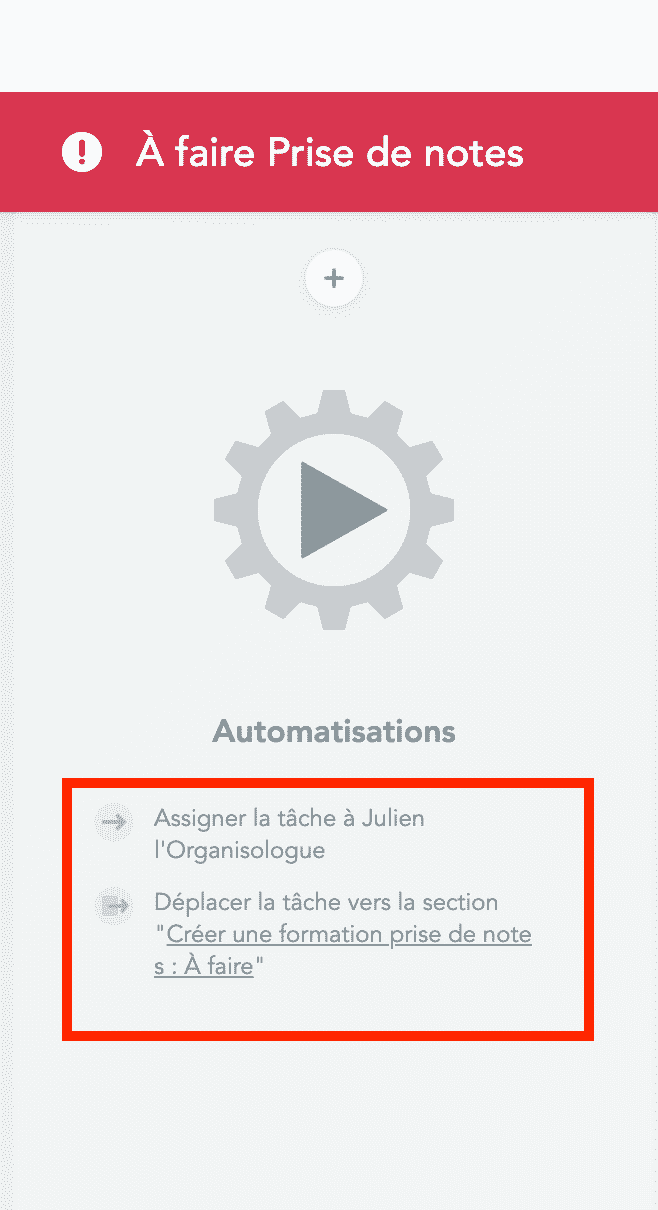 Tâche automatisée