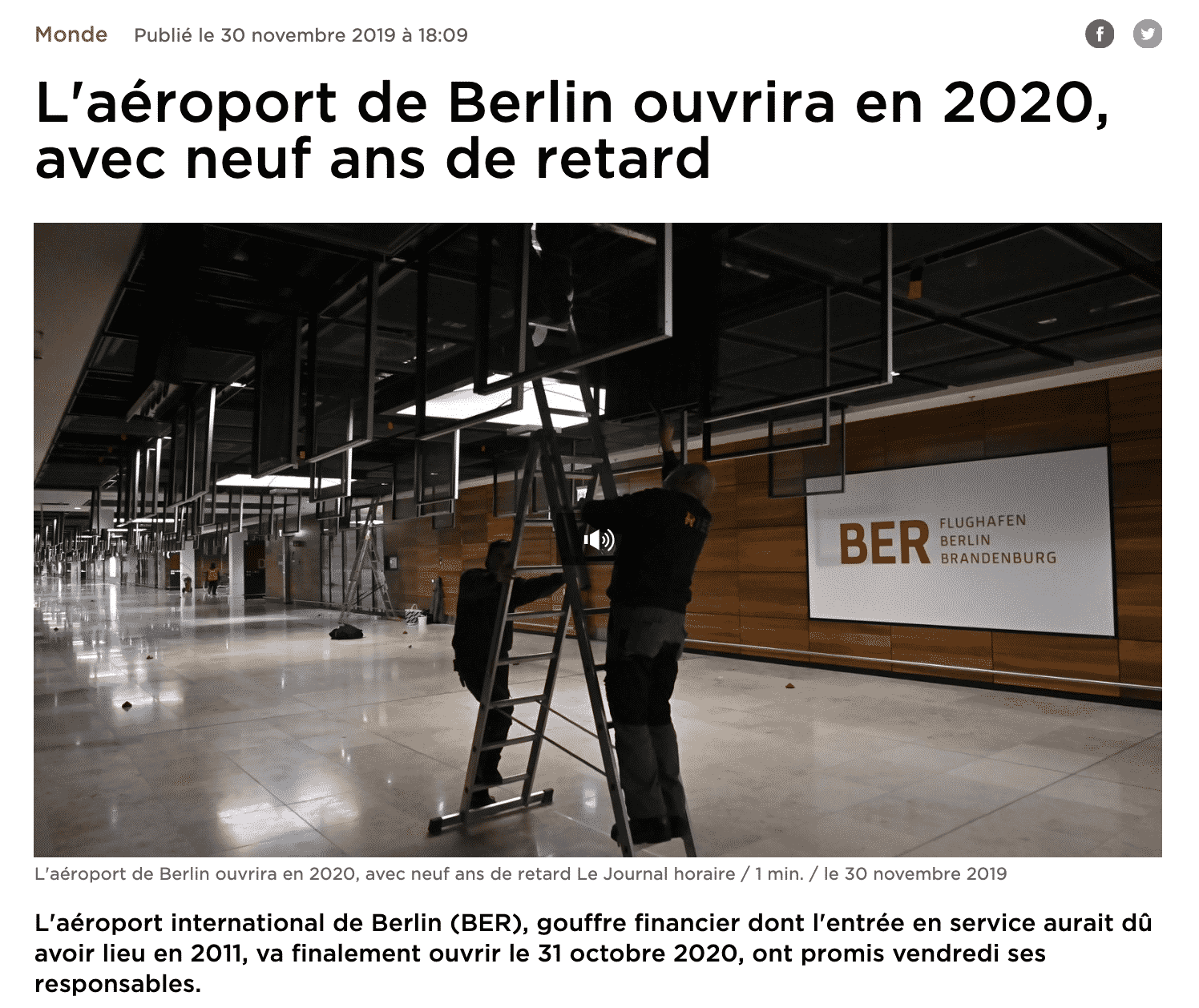 L'aéroport international de Berlin (BER)