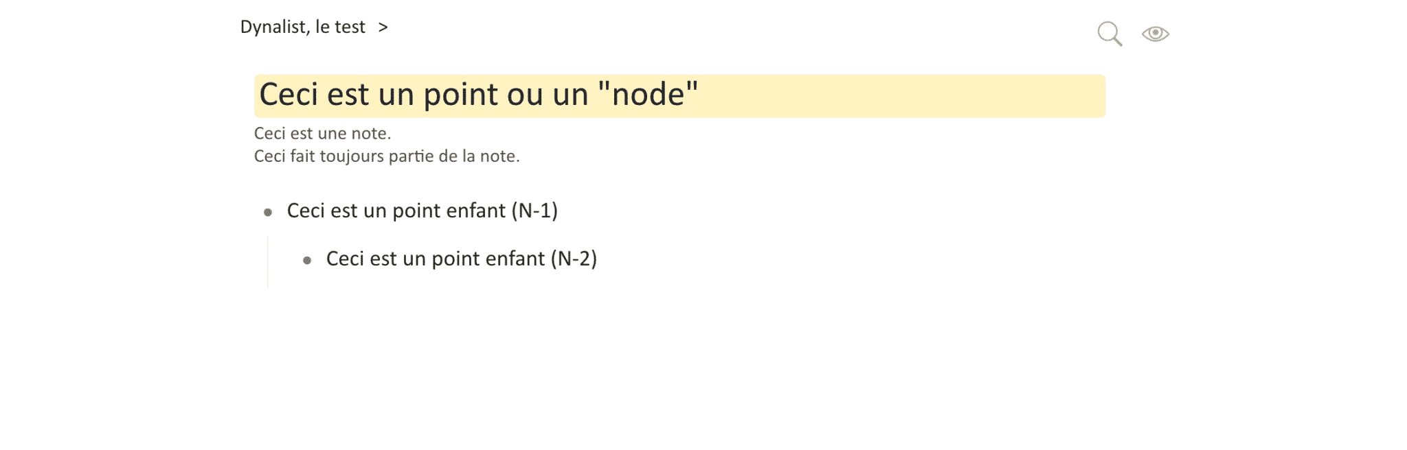 Dynalist le test