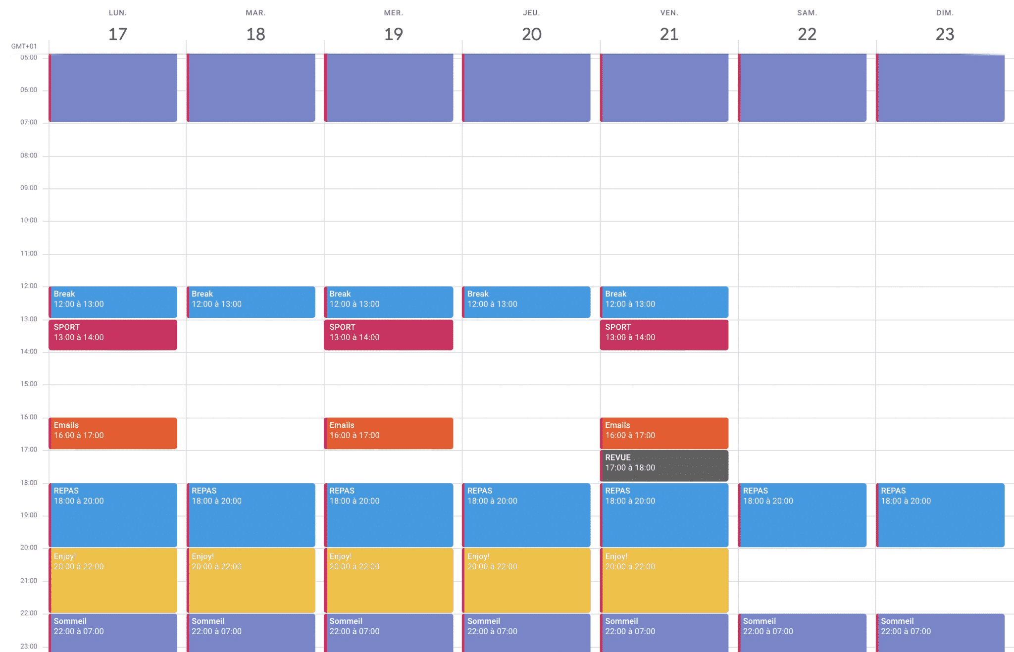 Comment créer un planning de travail