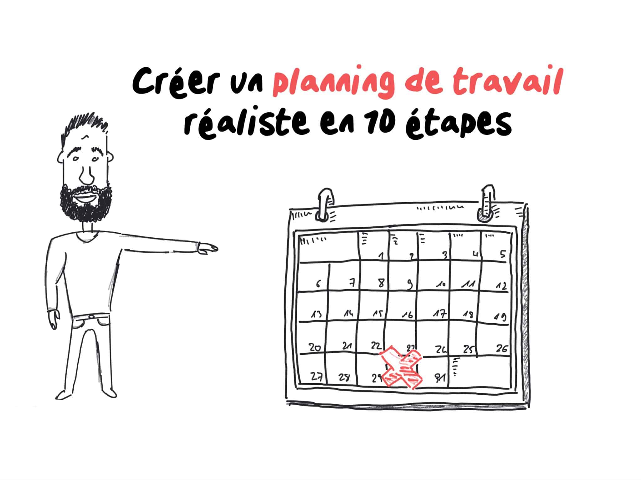 Créer un planning de travail