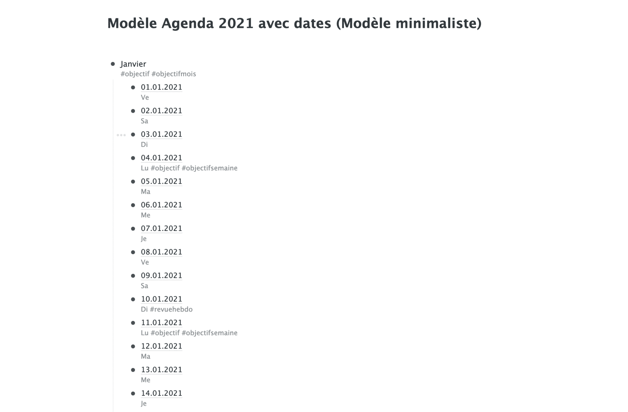 Agenda workflowy 2021